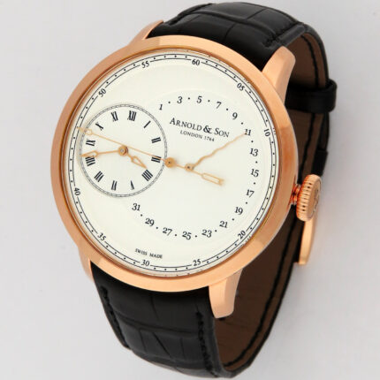 (SOLD) ARNOLD & SON True Beat Seconds Retrograde Date TBR 18K Rose Gold 1ARAP.W01A.C120P Mens