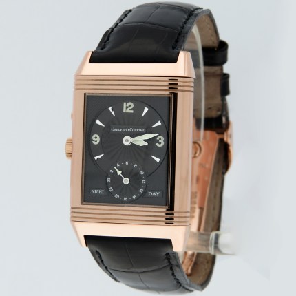 (SOLD) JAEGER-LECOULTRE Reverso Duo Night & Day Hand-Wind 18K Rose Gold Q2712470 / 270.2.54 Mens