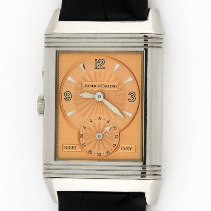 (SOLD) JAEGER-LECOULTRE Reverso Duo Night & Day Hand-Wind 18K White Gold 270.3.54 Mens