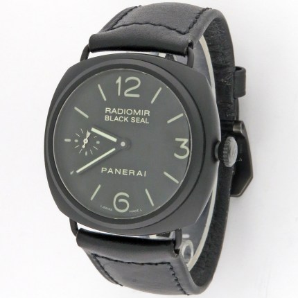 (SOLD) PANERAI PAM00292 Ceramic Mens Radiomir Black Seal Hand-Wind 44mm