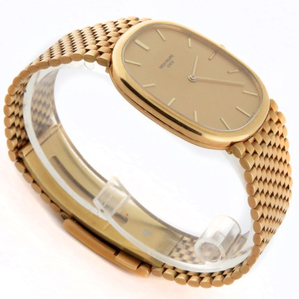 (SOLD) PATEK PHILIPPE Golden Ellipse Large Automatic Bracelet 18K Yellow Gold 3738 Mens - Image 2