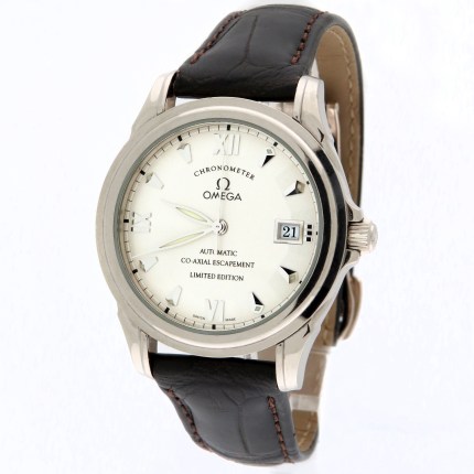(SOLD) OMEGA De Ville 1st First Generation Co-Axial Limited Edition 18K White Gold 5941.31.31 Mens