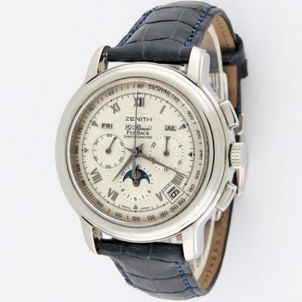 (SOLD) ZENITH 03.1240.4001/01.c495 SS Mens Chronomaster GT El Primero Flyback Automatic Chronograph 42mm Stainless Steel