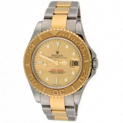 (SOLD) ROLEX Yacht-Master Midsize Automatic Bracelet 2-Tone 18KY & SS 168623 Ladies/Unisex