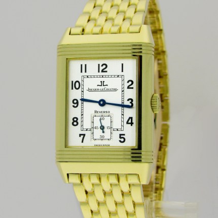 (SOLD) JAEGER-LECOULTRE Reverso GT Hand-Wind Bracelet 18K Yellow Gold 270.1.62 Mens