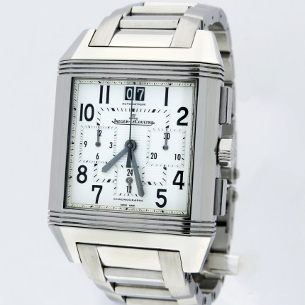 (SOLD) JAEGER-LECOULTRE Reverso Squadra Chronograph Bracelet S.Steel Q7018120 / 230.8.45 Mens