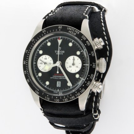 (SOLD) TUDOR M79360N-0005 Mens SS Black Bay Chronograph Black Dial Automatic Stainless Steel 41mm