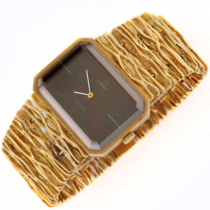 OMEGA Ref.8272 Ladies / Unisex 18K Vintage De Ville Gilbert Albert Design Circa 1965 Special Bracelet Yellow Gold