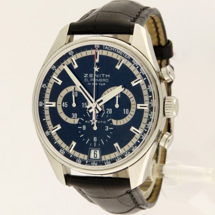 (SOLD) ZENITH SS 03.2040.400/21.C496 Mens El Primero 36'000 VpH Automatic Chronograph 42mm Stainless Steel