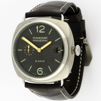 PANERAI PAM00346 Titanium Radiomir 8 Days Titanio Hand-Wind 45mm Mens Watch