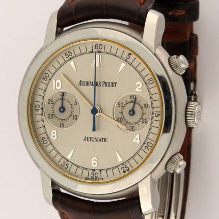 (SOLD) AUDEMARS PIGUET 25859ST S.Steel Mens Jules Audemars Hand-Wind Chronograph 39mm
