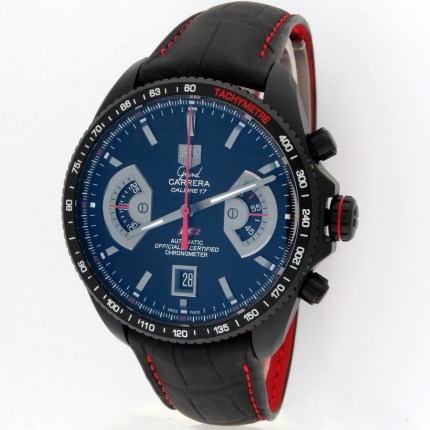 (SOLD) TAG HEUER CAV518B Titanium Mens Grand Carrera Automatic Chronograph Calibre17 RS 2