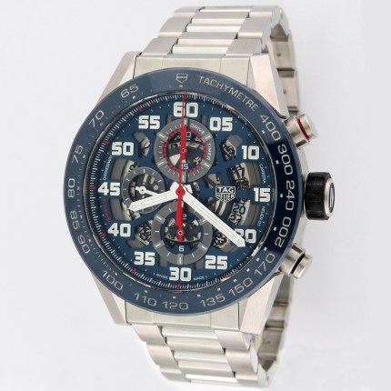 (SOLD) TAG HEUER CAR2A1K.BA0703 SS Mens Carrera Calibre Heuer 01 Red Bull Automatic Chronograph Bracelet Stainless Steel