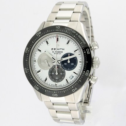 (SOLD) ZENITH 03.3100.3600/69.M3100 SS Chronomaster El Primero Sport Automatic Chronograph 'Zaytona' 41mm Stainless Steel