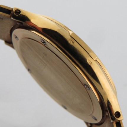 (SOLD) HUBLOT 152.10.3 18K Mens Classic MDM Geneve Quartz 36mm Yellow Gold on 18KY Deployant Buckle - Image 6