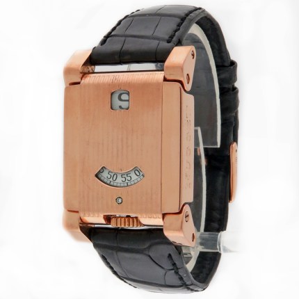 NUGGET 18K Rose Gold Motus 76 ‘Heure Sautante’ Jump Hour Automatic Limited Edition 50pcs Mens Watch