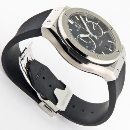 (SOLD) HUBLOT 521.NX.1171.RX Mens Titanium Classic Fusion Automatic Chronograph 45mm Ti w/Box - Image 3