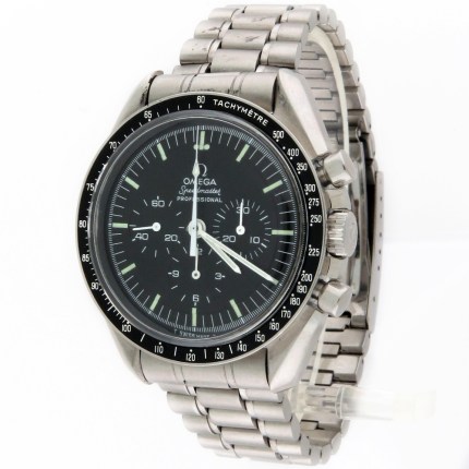 OMEGA 145.022-71 ST Vintage Mens Speedmaster Moon Watch 'Man on the Moon' Chronograph Caliber 861 Stepped Dial Stainless Steel Mens Watch