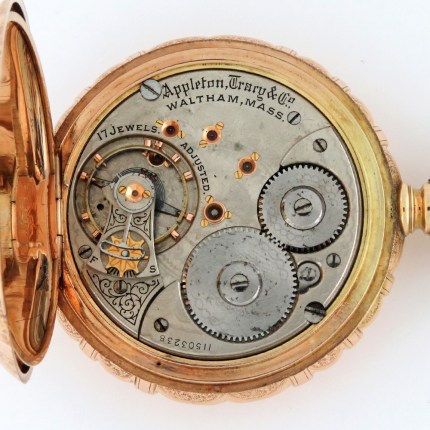 WALTHAM 14K 18 Size 54.5mm Model 1892 Appleton Tracy & Co 17j Hunter Case Multi-Color Solid Gold - Image 5