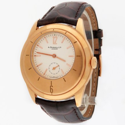 DUNHILL 8047 DUV221BL 18K Pink Gold Mens Watch X-Centric Hand Wind Limited Edition 250pcs 40mm
