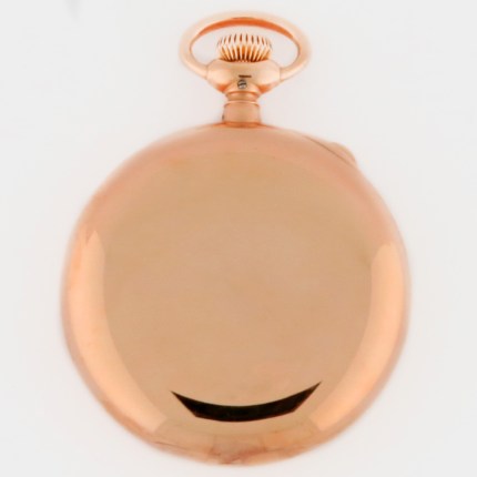 (SOLD) C.H. MEYLAN (SWISS) 18K 48mm Open Face Split Seconds Chronograph Rattrapante Pink Gold Heavy Case - Image 8