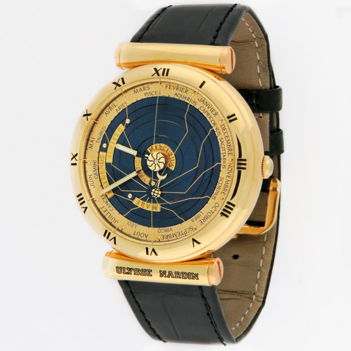 Rare Ulysse Nardin 821-22 18K Mens Planetarium Copernicus Astronomic Perpetual Calendar 'Trilogy of Time' Watch. Fully Serviced by UN Warranty. MSRP $53,600.
