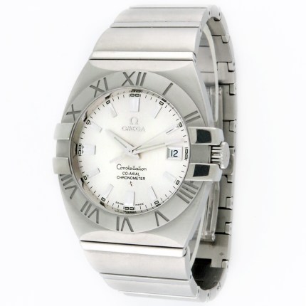 Omega Constellation Double Eagle Automatic Co-Axial Chronometer Stainless Steel Mens Wristwatch 38mm. With Cards, Model Reference 1503.30.00 MSRP $4,400