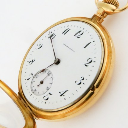 EDWARD HOWARD 18K 16-Size 51mm Open Face Rare Prestigious Presentation 23 Jewels Yellow Gold - Image 4