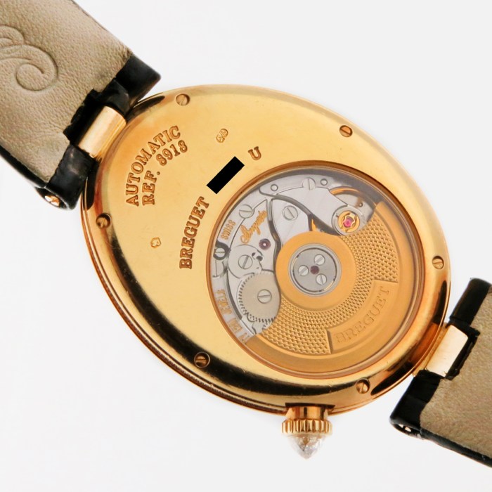 BREGUET 8918BA/58/964/D00D 18K Yellow Gold Reine de Naples Iconic Ultra Luxury Automatic Diamonds 28.5mm Ladies Wristwatch w/Box & Manual, Retail Price $52,100