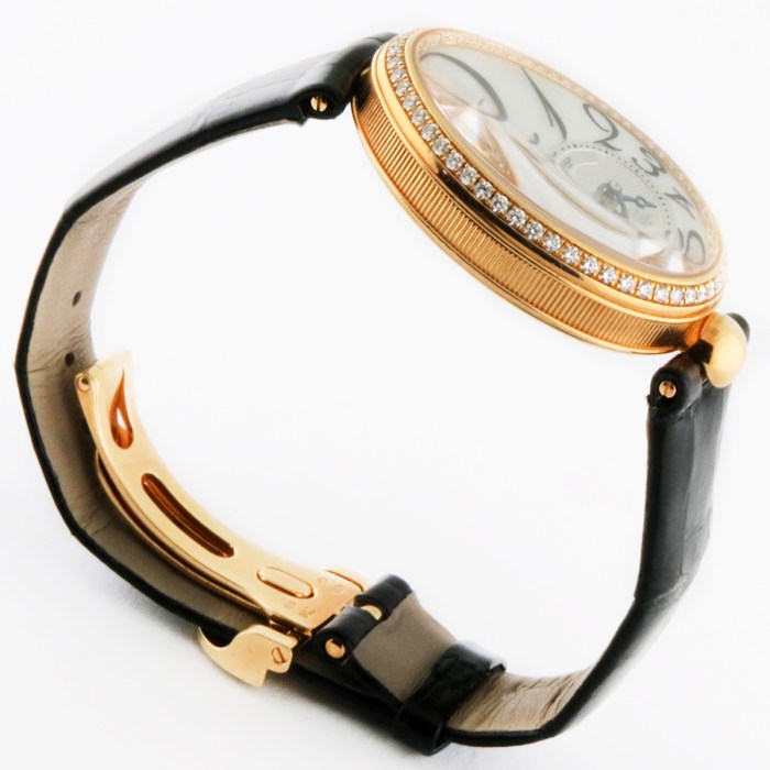 BREGUET 8918BA/58/964/D00D 18K Yellow Gold Reine de Naples Iconic Ultra Luxury Automatic Diamonds 28.5mm Ladies Wristwatch w/Box & Manual, Retail Price $52,100