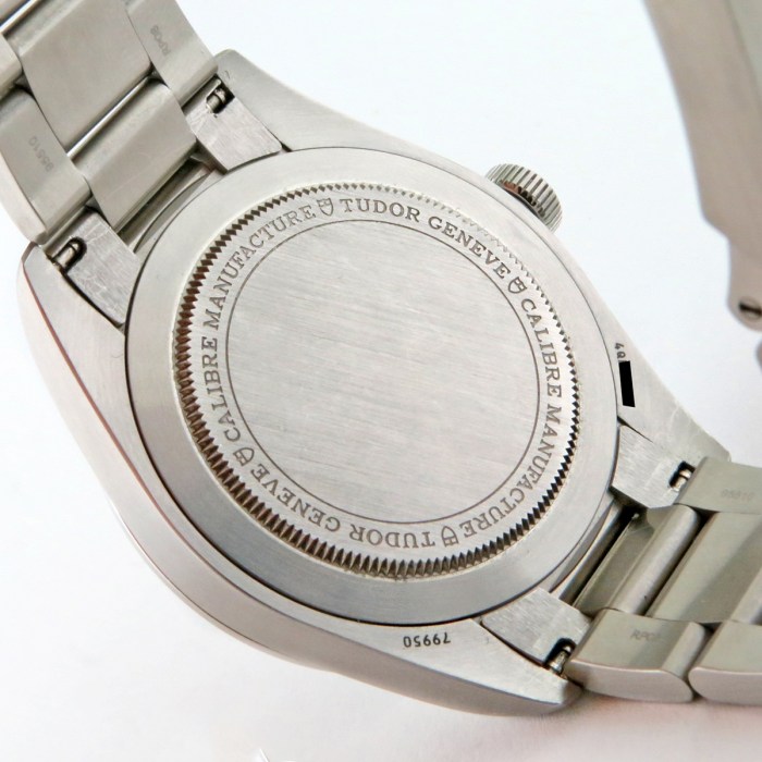 TUDOR Mens SS Ranger Automatic Bracelet Master Black Dial Stainless Steel 39mm. Reference M79950-0001. With Box and Paper. MSRP Retail Price $3575