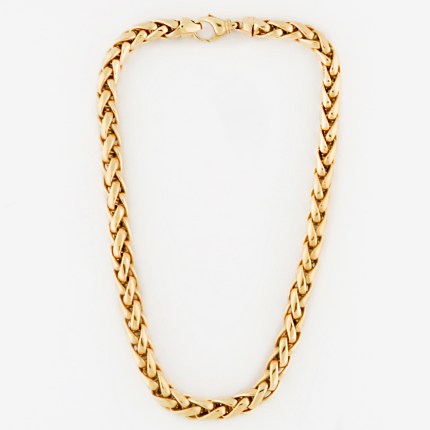 Luxurious 14K Italian Ladies Necklace High Quality Craftsmanship and Extra Thick Rope Chain at 10mm Diameter and more than 71 grams total weight