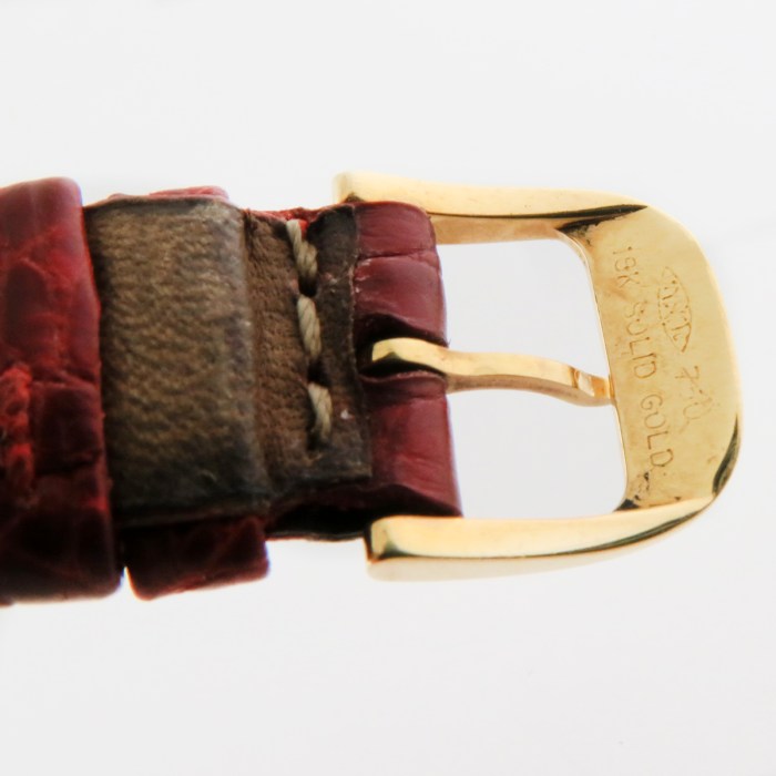 Jaeger-LeCoultre Ref 265.1.86 18K Yellow Gold Reverso 'Joaillerie' Diamond & Ruby Ladies Watch. 20.5x33mm. Mechanical Hand Wind with 18KY Buckle and Box