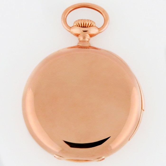 Patek Philippe Top quality Rare Museum Top Quality 18K Rose Gold Open Face Minute Repeater Pocket Watch Sold by Spaulding & Co. w/ Patek Philippe Archival Paper