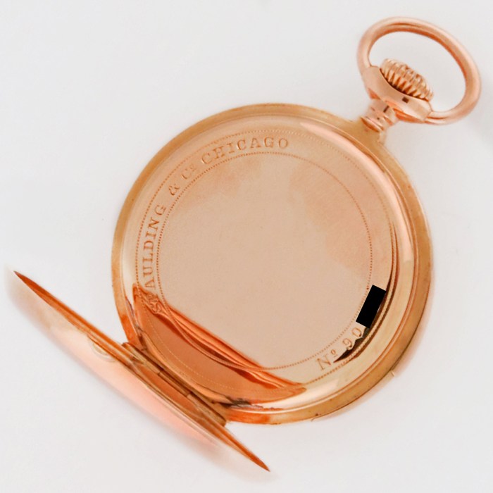 Patek Philippe Top quality Rare Museum Top Quality 18K Rose Gold Open Face Minute Repeater Pocket Watch Sold by Spaulding & Co. w/ Patek Philippe Archival Paper