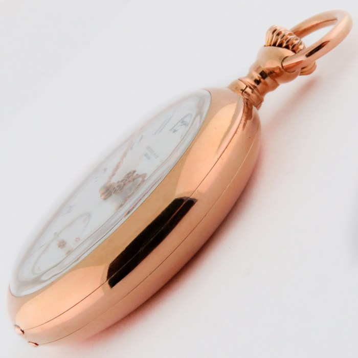 Patek Philippe Top quality Rare Museum Top Quality 18K Rose Gold Open Face Minute Repeater Pocket Watch Sold by Spaulding & Co. w/ Patek Philippe Archival Paper
