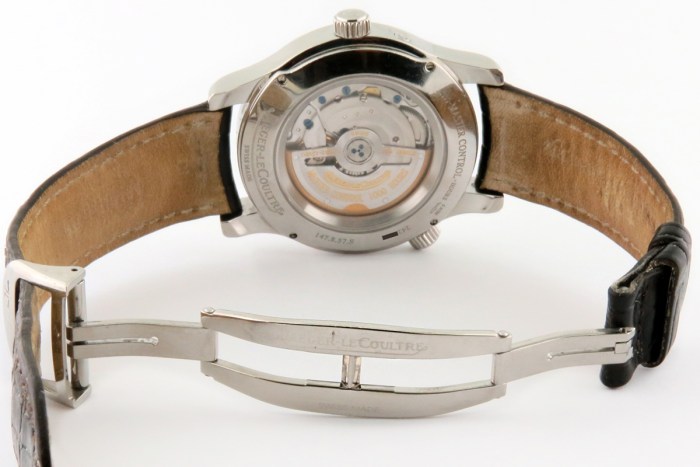 Jaeger-LeCoultre Ref Q1508420 / 147.8.57.S Stainless Steel Master Control Geographic Mens Automatic Watch w/GMT & Worldtime. 40mm. Retail Price MSRP $10,150.