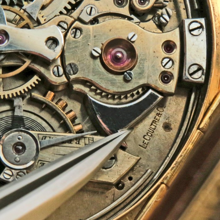 Super Fancy Antique LeCoultre & Co Top Grade Minute Repeater Chronograph Hunter Pocket Watch with Fully Guilloche Engine-Turned Case. Hammers Jeweled. 151.3g