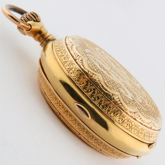 Super Fancy Antique LeCoultre & Co Top Grade Minute Repeater Chronograph Hunter Pocket Watch with Fully Guilloche Engine-Turned Case. Hammers Jeweled. 151.3g