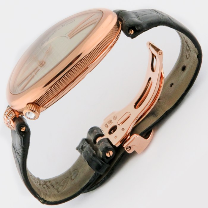 BREGUET 8968BR/X1/986/0D00 18K Rose Gold Reine de Naples Oversized Ultra Luxury Automatic Diamonds 35mm Ladies Wristwatch, Retail Price $38,900