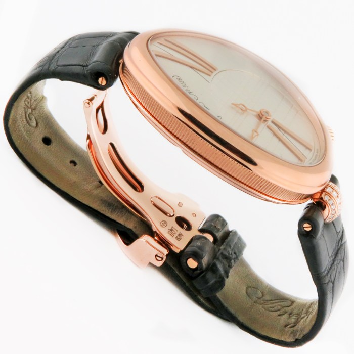 BREGUET 8968BR/X1/986/0D00 18K Rose Gold Reine de Naples Oversized Ultra Luxury Automatic Diamonds 35mm Ladies Wristwatch, Retail Price $38,900