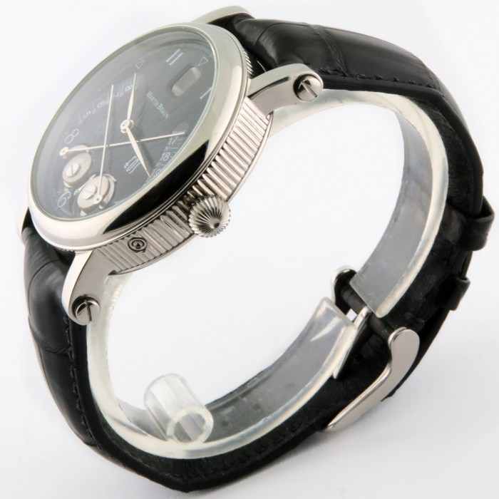 Martin Braun EOS 39B Sunrise-Sunset Time Eccentric Wheels Dial Display SS Automatic Mens Watch. Rare Complication. Made in Germany. MSRP $9,900.
