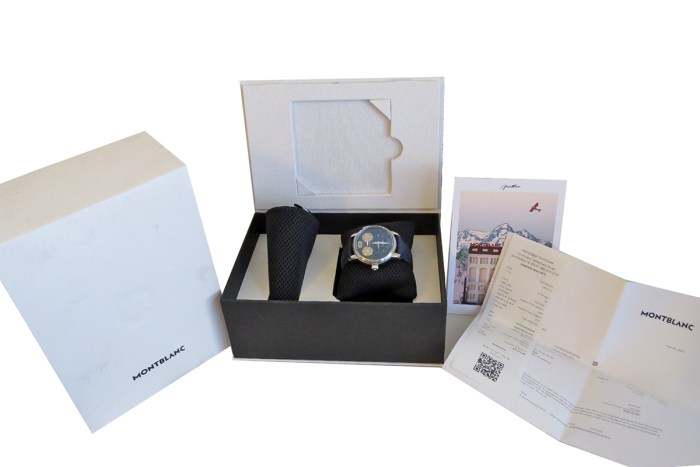 CURRENT MODEL Montblanc Star Legacy Nicolas Rieussec Blue Dial Chronograph Stainless Steel 43mm Automatic Mens Wristwatch. Model Reference MB130986. MSRP $9,000