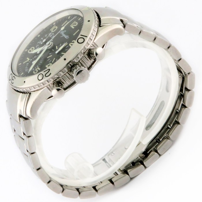 Breguet Transatlantique FlyBack Chronograph ‘Type XX’ Wristwatch in full Titanium Case and Bracelet. The model reference is 3820TI/K2/TW9.