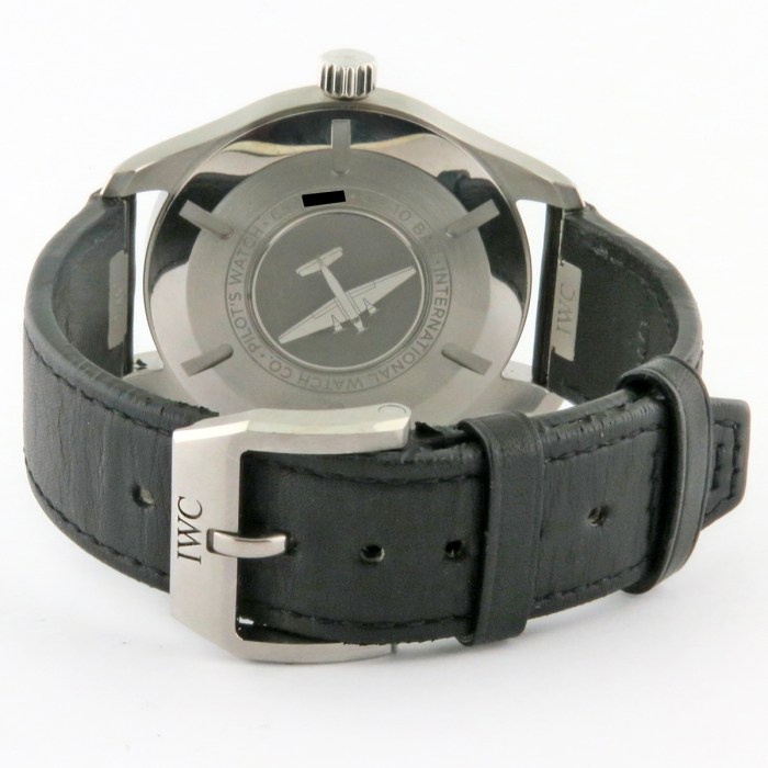 Current Model IWC Pilot’s Watch Mark XX Automatic Mens Watch 40mm Stainless Steel Case. Model reference is IW328201. MSRP $5,800