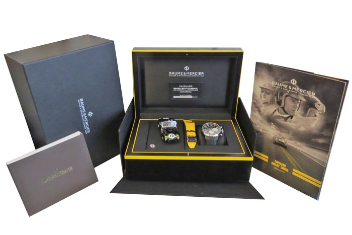 Limited Edition Baume Mercier Capeland Shelby Cobra 1963 Competition Chronograph 44mm Stainless Steel ADLC Coated Case. Ref MOA10281. Full Set Box & Paper