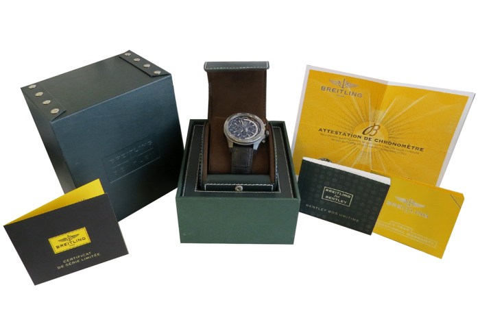 BREITLING Mens Breitling Bentley UniTime Midnight Carbon B05 Automatic Chronograph Limited Edition 500pcs. 49mm Stainless Steel. Retail Price (MSRP) $14,995