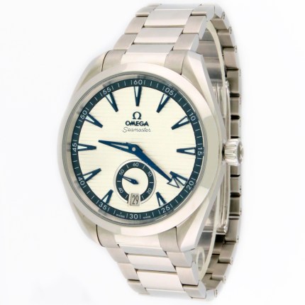 Omega Seamaster Aqua Terra 150m Master Co-Axial Chronometer Stainless Steel Mens Wristwatch 41mm. Small Seconds Current Model. 220.10.41.21.01.002. MSRP $7,700