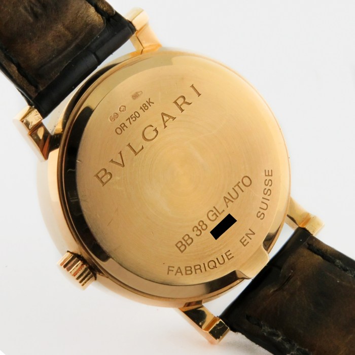 Bulgari Bvlgari Bvlgari Automatic Mens/Unisex Yellow Gold Watch at 38mm. Model Reference BB38GL AUTO. Comes with Bulgari Boxes, Heavy Watch at 82.3g.