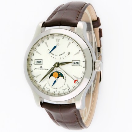 JAEGER-LECOULTRE JLC Q151842A / 147.8.41.S Mens SS Master Calendar Moonphase Automatic Stainless Steel w/Paper. 40.5mm, Excellent Condition